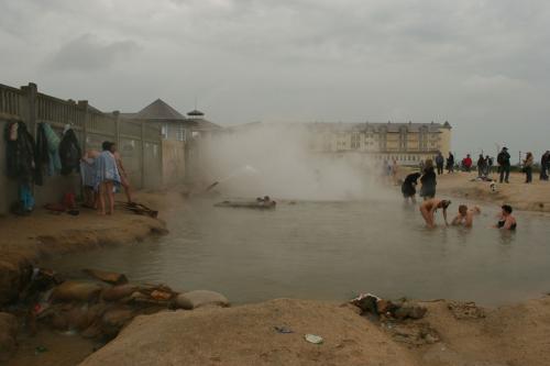 Hot spring at Arabat spit