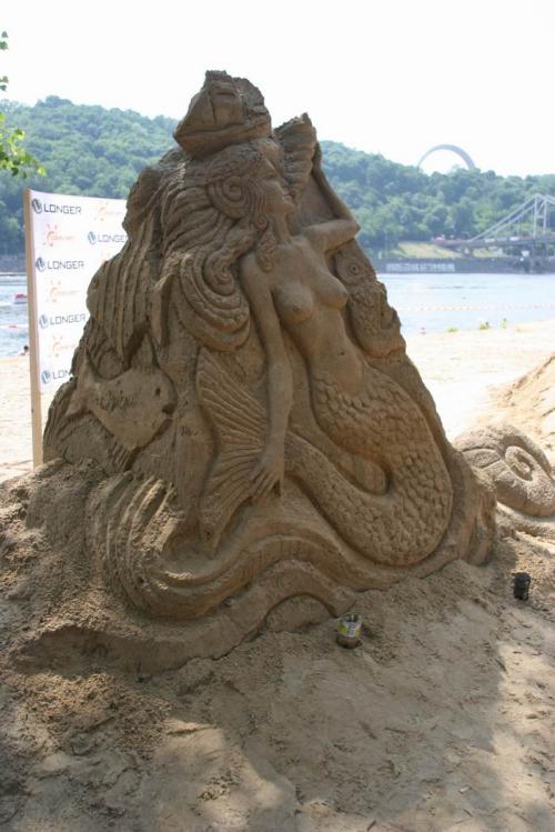 Sand sculpture exhibition in Kyiv