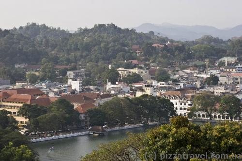 View of Kandy from observation deck