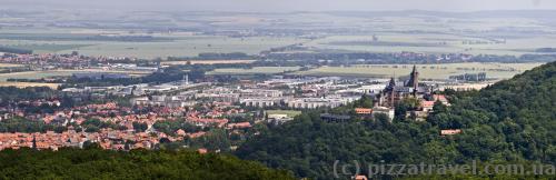 Views of Wernigerode and the castle from Kaiserturm