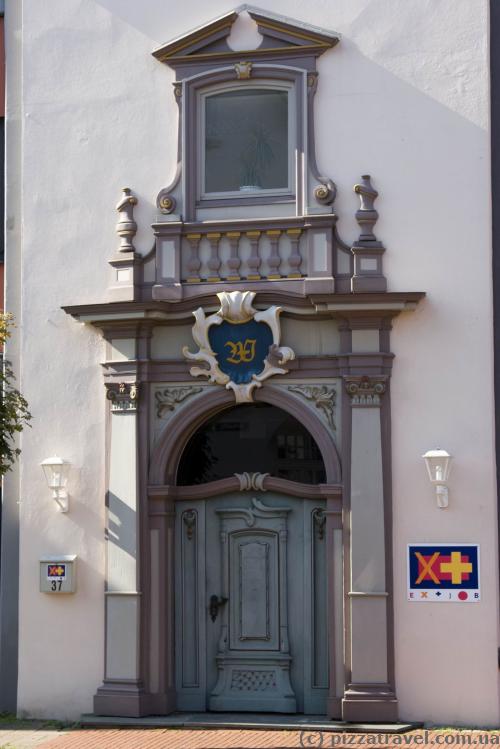 Beautiful entrance to a building in Rinteln