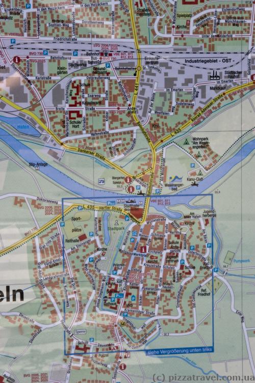 Rinteln map