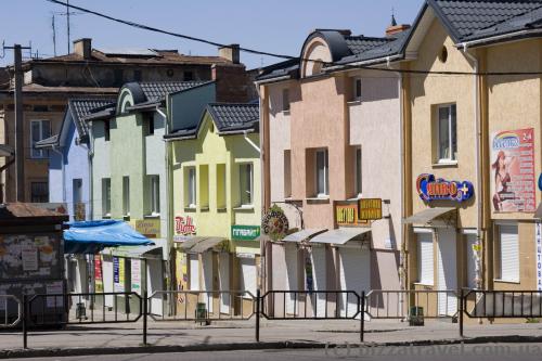 Colored houses in Drohobych