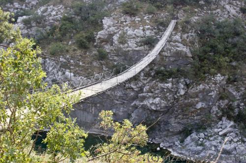 One of bridges across the Moraca Canyon