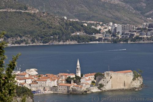View of the old town of Budva