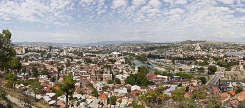 Panorama of Tbilisi from the Nariqala Fortress