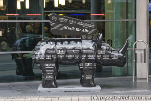 Flying rhino, a symbol of Dortmund