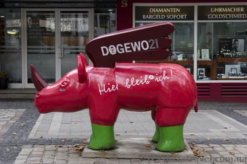 Flying rhino, a symbol of Dortmund