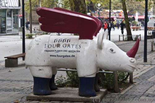 Flying rhino, a symbol of Dortmund