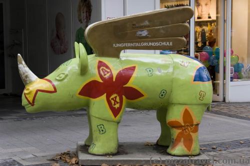 Flying rhino, a symbol of Dortmund