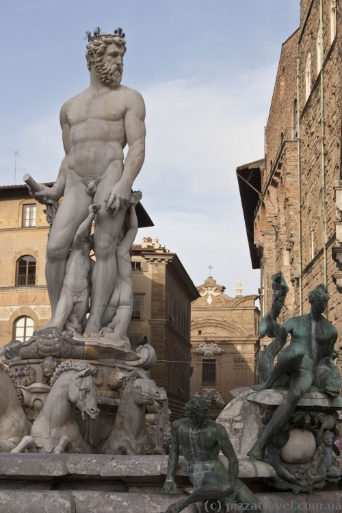 Sculptures on the Piazza della Signoria