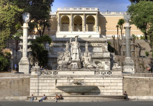 Fountain on the Piazza del Popolo