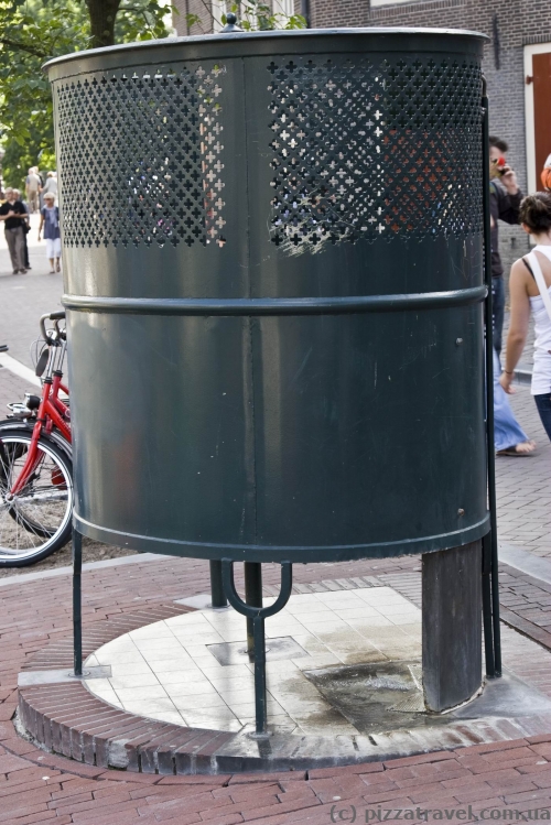 Urinal on the street in Amsterdam
