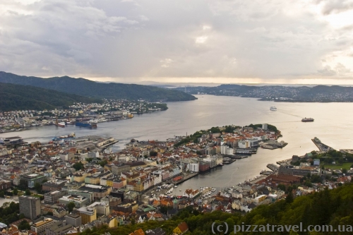 View of Bergen from Mount Floyen