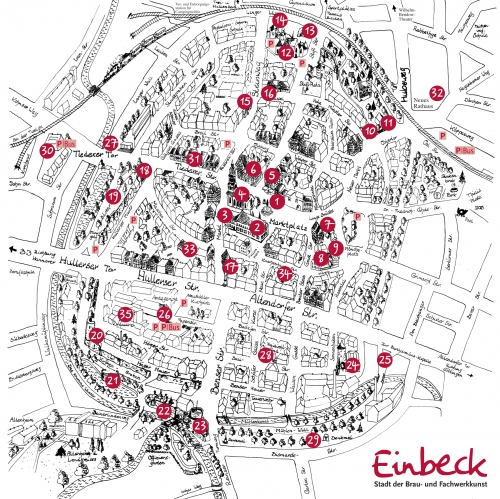 Map of Einbeck