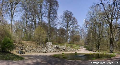 Landscaped park near the Belvedere palace in Weimar