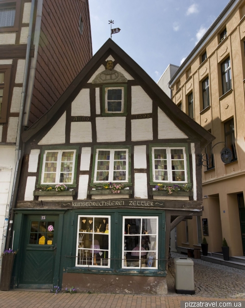 Probably the only surviving house in the old town of Schwerin