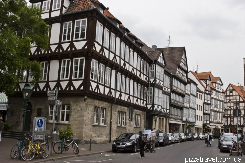 16-17th century half-timbered houses in Hannover