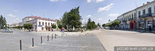 Taras Shevchenko square in Kolomyia