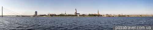 View of Riga from the AB Jetty