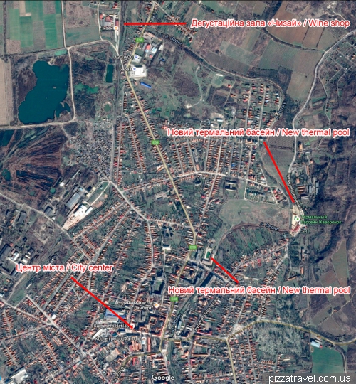 Map of Berehove