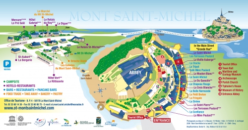 Map of Mont Saint Michel