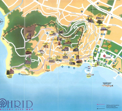 Map of Ohrid