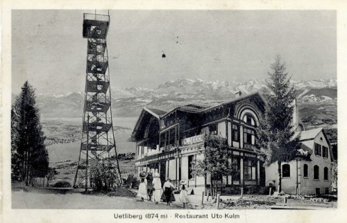 Old lookout tower on Uetliberg mountain