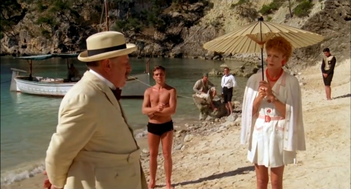 Hercule Poirot on Blanca Beach
