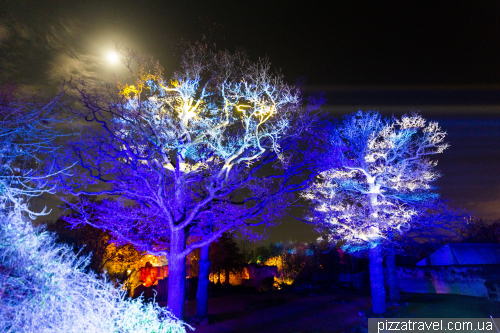 Різдвяне підсвічування у зоопарку Ганновера (Christmas Garden Hannover)