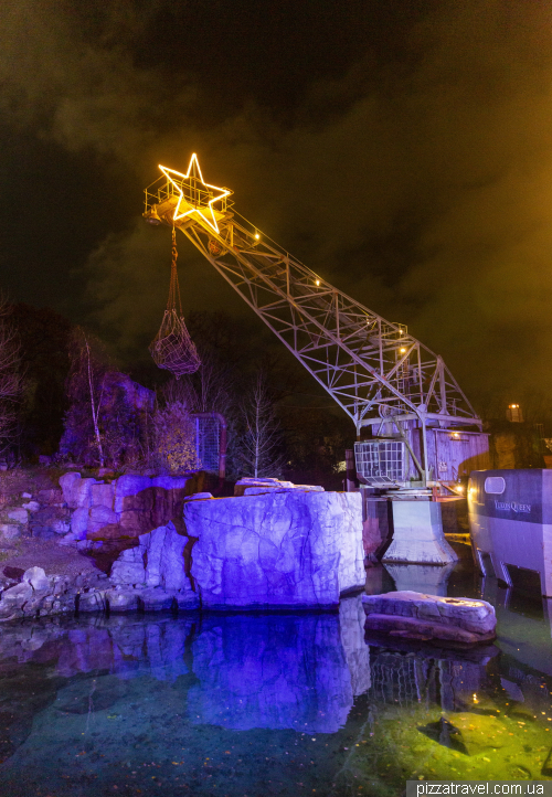 Різдвяне підсвічування у зоопарку Ганновера (Christmas Garden Hannover)