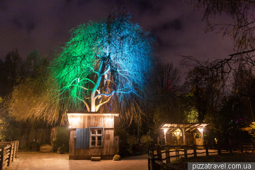 Рождественская подсветка в зоопарке Ганновера (Christmas Garden Hannover)