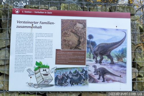 Dinosaur footprints in Obernkirchen (Dinosaurierfaehrten)