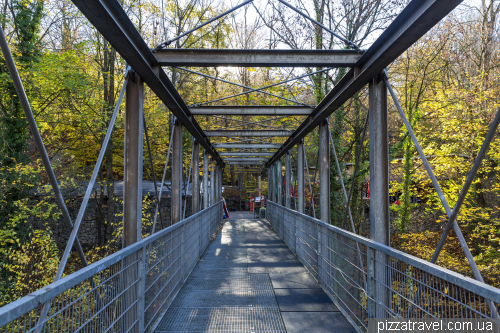 Unusual observation deck Jahrtausendblick in an abandoned amusement park