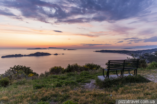 Afionas village is the best sunset place in Corfu