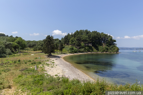 Vidos Island in Corfu