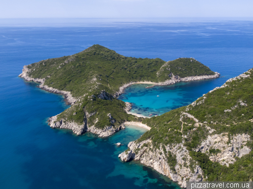 Porto Timoni beach in Corfu