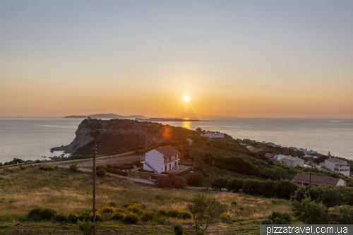 Restaurant with sunset view in Corfu