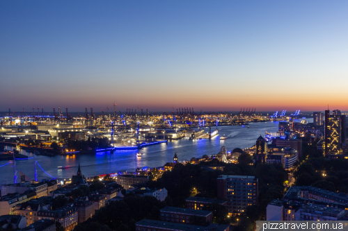 Lookout platform at St. Michael's Church in Hamburg