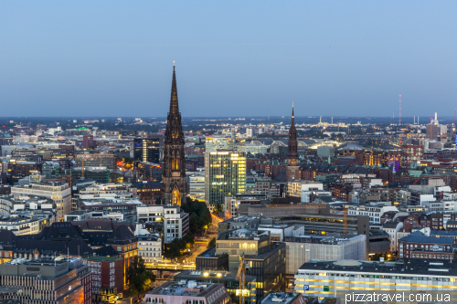 Lookout platform at St. Michael's Church in Hamburg