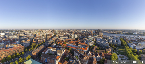 Lookout platform at St. Michael's Church in Hamburg