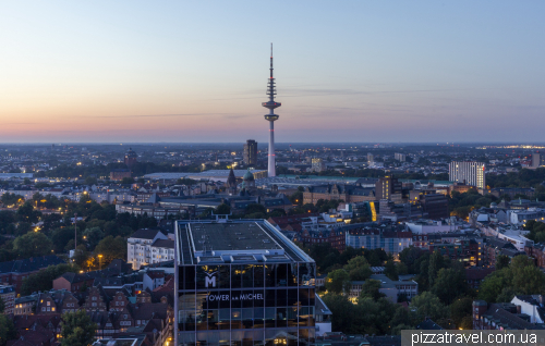 Lookout platform at St. Michael's Church in Hamburg