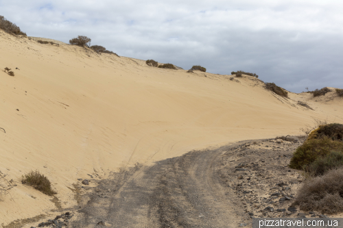 Star Wars in the dunes of El Jable in Fuerteventura