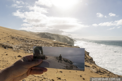 Star Wars in the dunes of El Jable in Fuerteventura