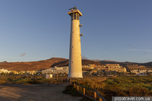 Morro Jable Lighthouse (Faro de Morro Jable) in Fuerteventura