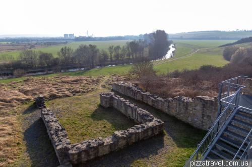 The ruins of the royal palace of Werla (Königspfalz Werla)