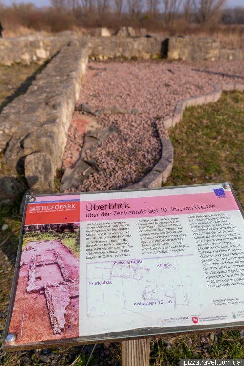 The ruins of the royal palace of Werla (Königspfalz Werla)