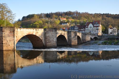 Werrabruecke, one of the oldest stone bridges in the country