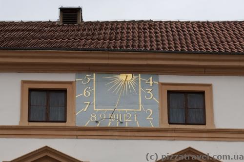 Solar clock in the Celle Castle