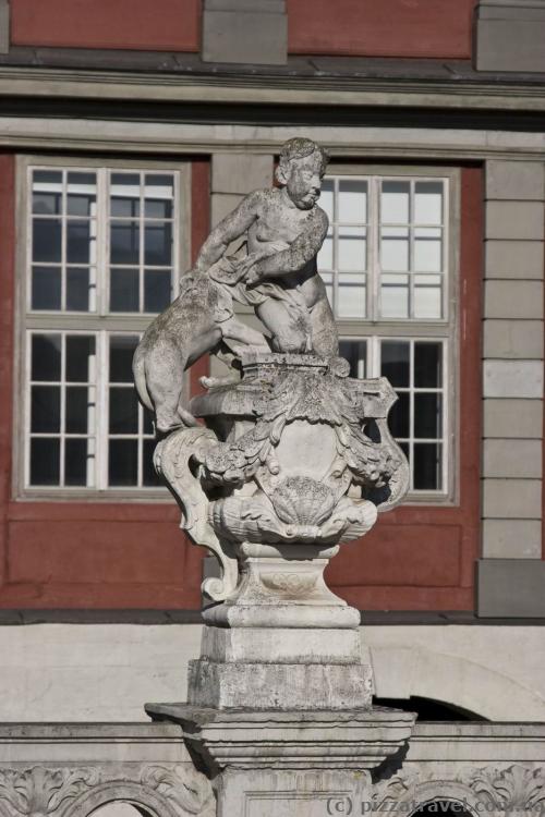 Sculpture near the palace in Wolfenbuettel